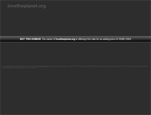 Tablet Screenshot of lovetheplanet.org